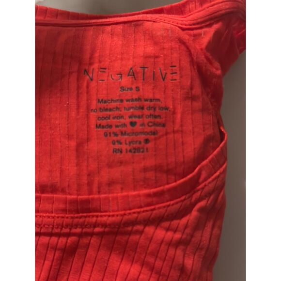 Negative Underwear Whipped Longe Sleeve In Cherry Size Small Brand New! - Picture 3 of 7